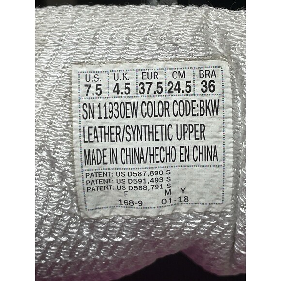 Shoes Skechers Sneakers D'Lites Biggest Fan Chunky Suede Women’s Sz 7.5 Black - Picture 4 of 7